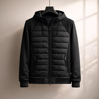Renzo Quilted Zip Hoodie