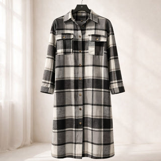 Ania Plaid Shirt Dress