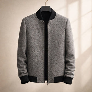 Enzo Wool Zip Bomber Jacket