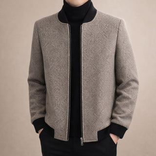Enzo Wool Zip Bomber Jacket