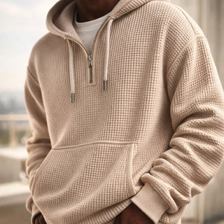 Sandro Textured Hooded Pullover