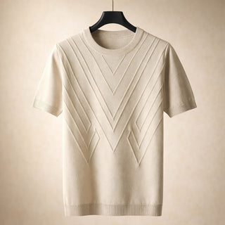 Matteo Textured Knit Short-Sleeve Top