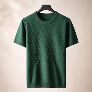 Matteo Textured Knit Short-Sleeve Top