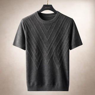 Matteo Textured Knit Short-Sleeve Top