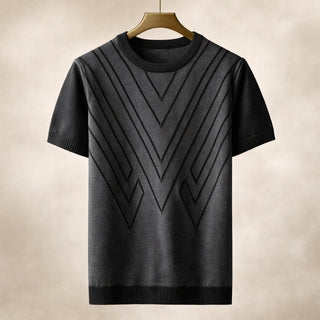 Matteo Textured Knit Short-Sleeve Top
