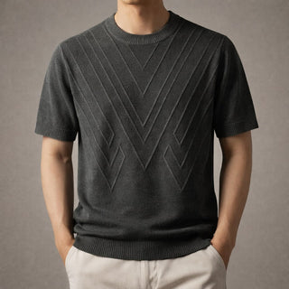 Matteo Textured Knit Short-Sleeve Top