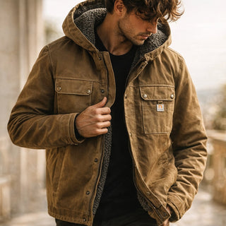 Raffaele Streamlined Cotton Utility Jacket