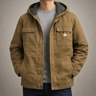 Raffaele Streamlined Cotton Utility Jacket