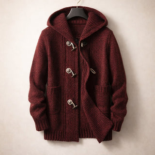 Lorenzo Structured Hooded Knit Cardigan