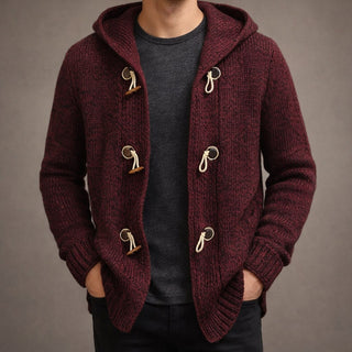 Lorenzo Structured Hooded Knit Cardigan