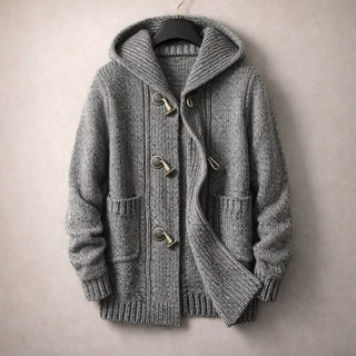 Lorenzo Structured Hooded Knit Cardigan