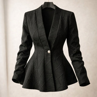 Alexie Sculpted Peplum Jacket