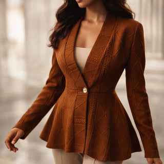 Alexie Sculpted Peplum Jacket