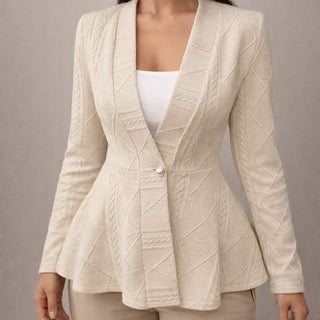 Alexie Sculpted Peplum Jacket