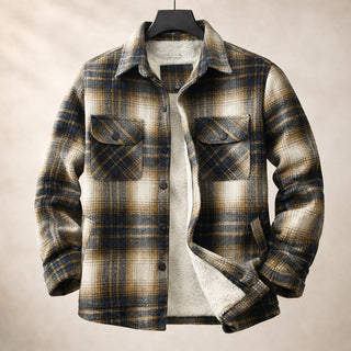 Noren Streamlined Lined Flannel Overshirt
