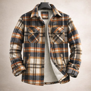 Noren Streamlined Lined Flannel Overshirt