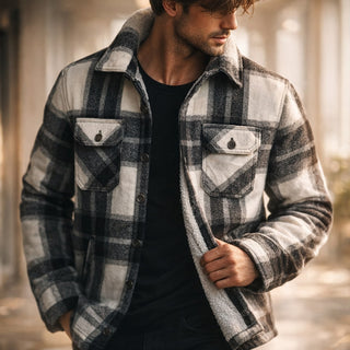 Noren Streamlined Lined Flannel Overshirt