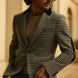 Sergio Checked Blazer