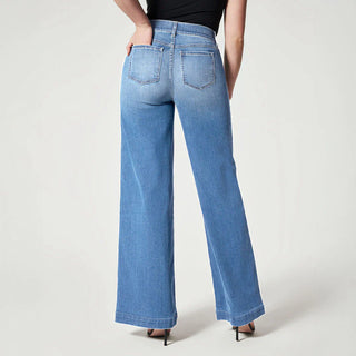 Valenica Wide-Leg Stretch Jeans