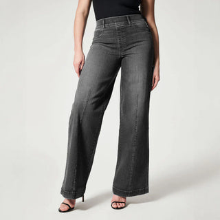 Valenica Wide-Leg Stretch Jeans