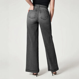 Valenica Wide-Leg Stretch Jeans