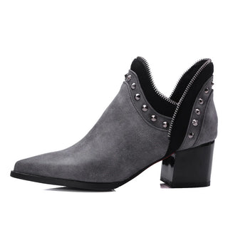 Calista Studded Vegan Leather Boots