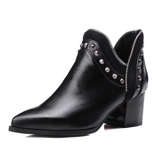 Calista Studded Vegan Leather Boots