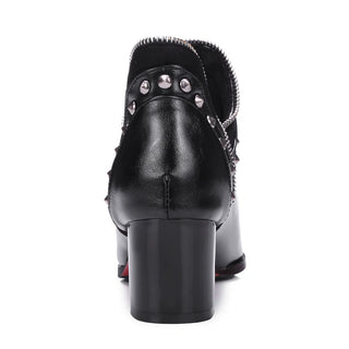 Calista Studded Vegan Leather Boots