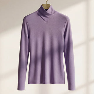 Elena Easy-Care Asymmetric Knit Top