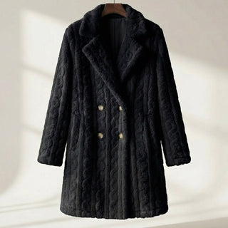 Selena Streamlined Plush Coat