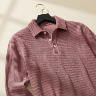 Federico Ribbed Knit Polo