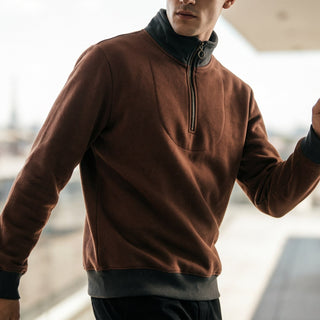 Lorenzo Structured Quarter-Zip Pullover