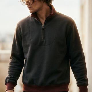 Lorenzo Structured Quarter-Zip Pullover