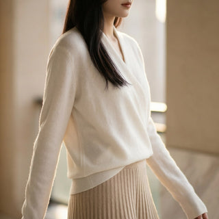 Elena Wool Wrap Sweater