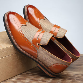 Vittorio Leather Wingtip Loafers