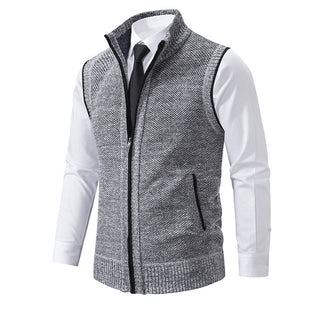 Adrián Knitted Zip Vest