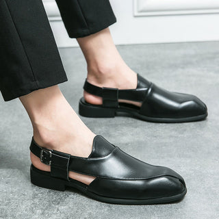 Giovanni Split-Toe Leather Shoes