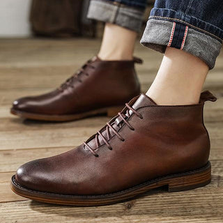 Matteo Leather Ankle Boots