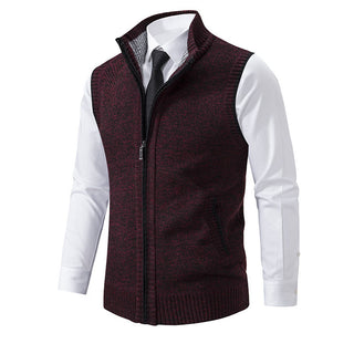 Adrián Knitted Zip Vest