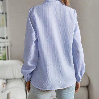 Elise Ruffled Cotton Blouse