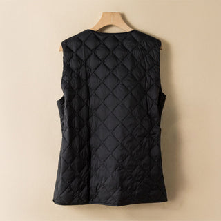 Noémie Quilted Cotton-Fill Vest