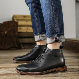 Matteo Leather Ankle Boots