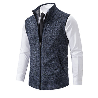 Adrián Knitted Zip Vest