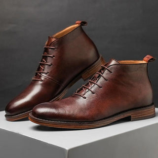 Matteo Leather Ankle Boots