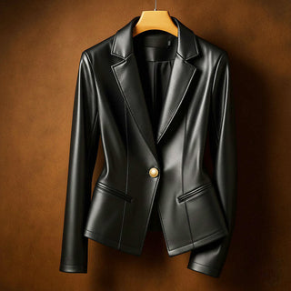Isabel Leather Blazer