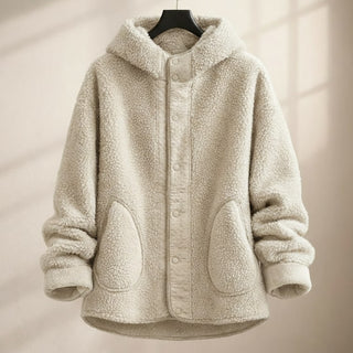 Elisa Lightweight Plush Hooded Jacket