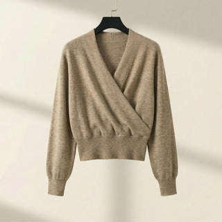 Elena Wool Wrap Sweater