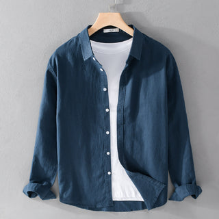 Marco Linen-Cotton Button Shirt