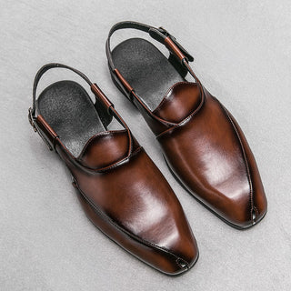 Giovanni Split-Toe Leather Shoes