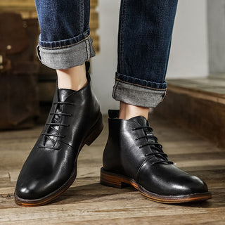 Matteo Leather Ankle Boots